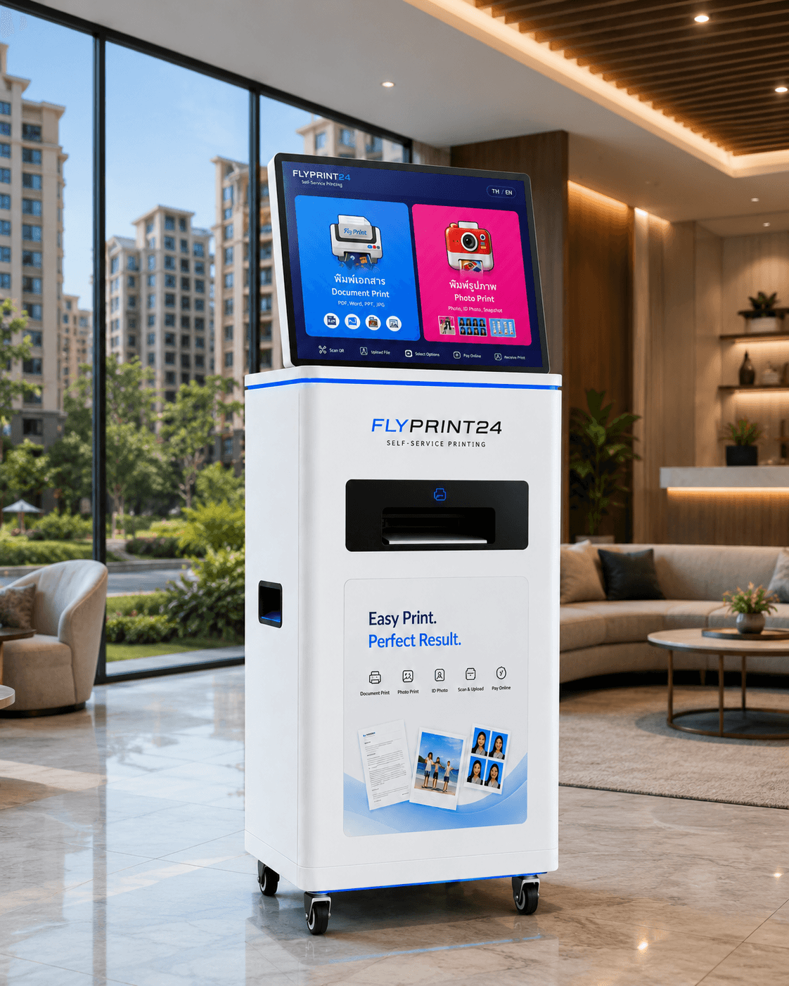 ตู้ Fly Print 24 ในที่พักอาศัย / คอนโด